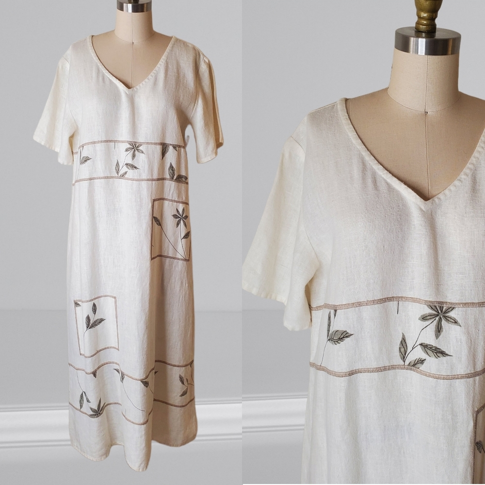 Linen Midi Summer Dress